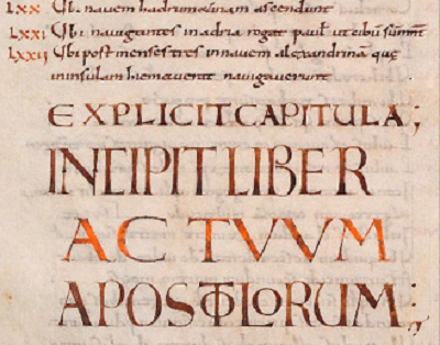 Example of Carolingian Minuscule script