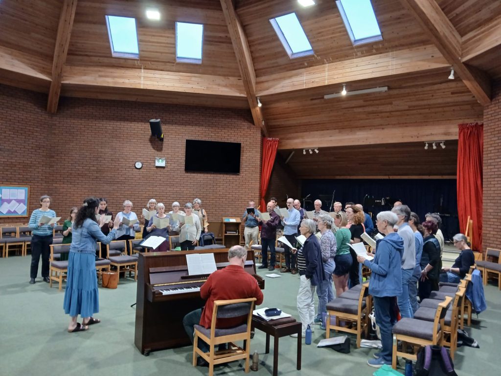 The Phoenix Singers rehearsing