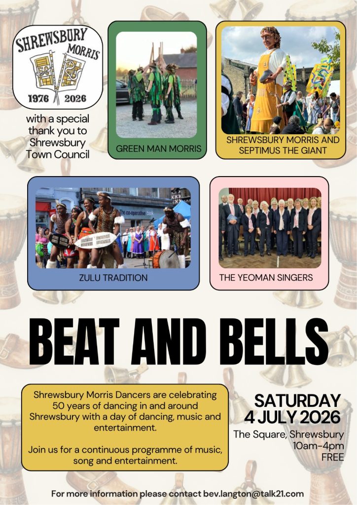 A poster featuring the Beat and Bells event