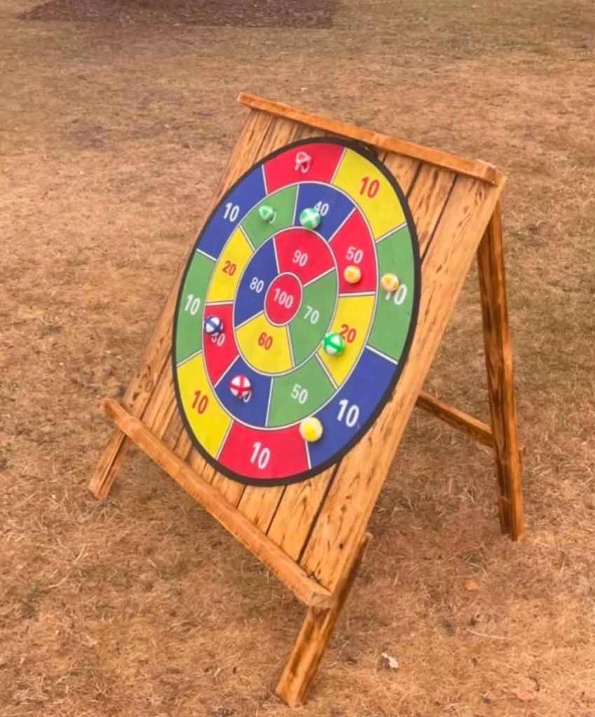 Giant Games Singles Event Shropshire - Giant Target board with balls