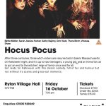 A seasonal film with Bette Midler, Sarah Jessica Parker, Kathy Najimy, Omri Katz, Thora Birch, Vinessa Shaw. After three centuries, three witch sisters are resurrected in Salem Massachusetts on Halloween night, and it is up to two teenagers, a young girl, and an immortal cat to put an end to the witches' reign of terror once and for all. Get ready for Halloween with this classic comedy, full of fun and humour but not without its scares and gross-out moments. Tickets Standard: £7.00 Under 18s: £3.50 Family: £15.00